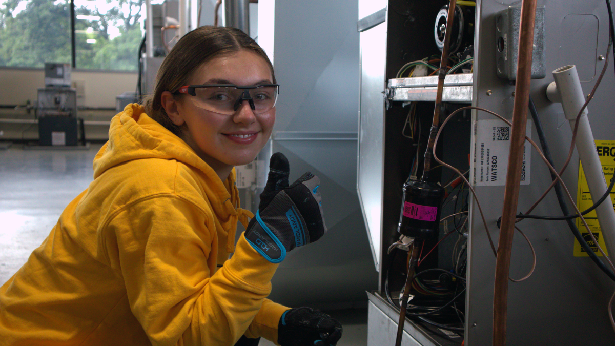 HVAC Technician training at Pinnacle Career Institute